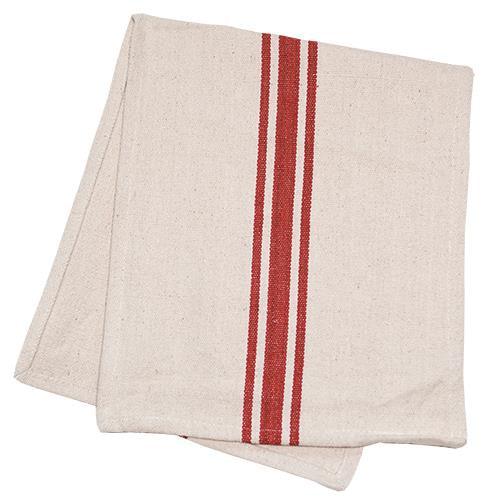 Grain Sack Red Stripe Short Runner - The Fox Decor
