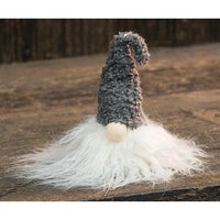 Small Gray Gnome w Cream Beard - The Fox Decor