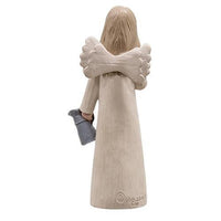 Mom Resin Angel w Flowers - The Fox Decor