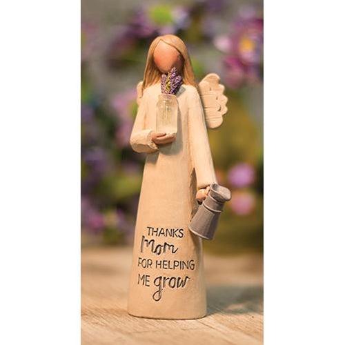 Mom Resin Angel w Flowers - The Fox Decor