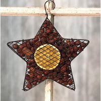 Wire Mesh Star w Orange Potpourri 9 - The Fox Decor
