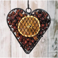 Wire Mesh Heart w Orange Potpourri - The Fox Decor