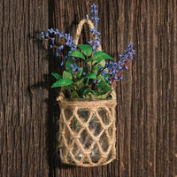 Thumbnail for Glass Jar w Rope Net - The Fox Decor