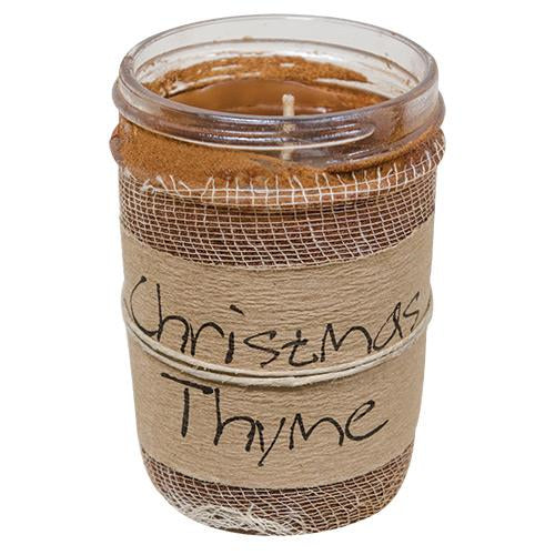 Christmas Thyme Jar Candle  8oz