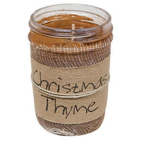 Christmas Thyme Jar Candle 8oz - The Fox Decor