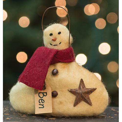 Ben Snowman Ornament - The Fox Decor