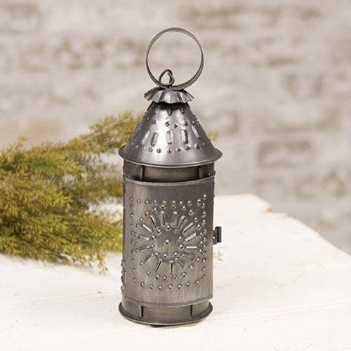 Revere Lantern in Antiqued Tin - The Fox Decor