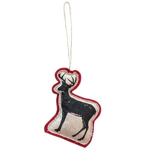Printed Felt Reindeer Ornament - The Fox Decor