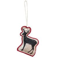 Printed Felt Reindeer Ornament - The Fox Decor