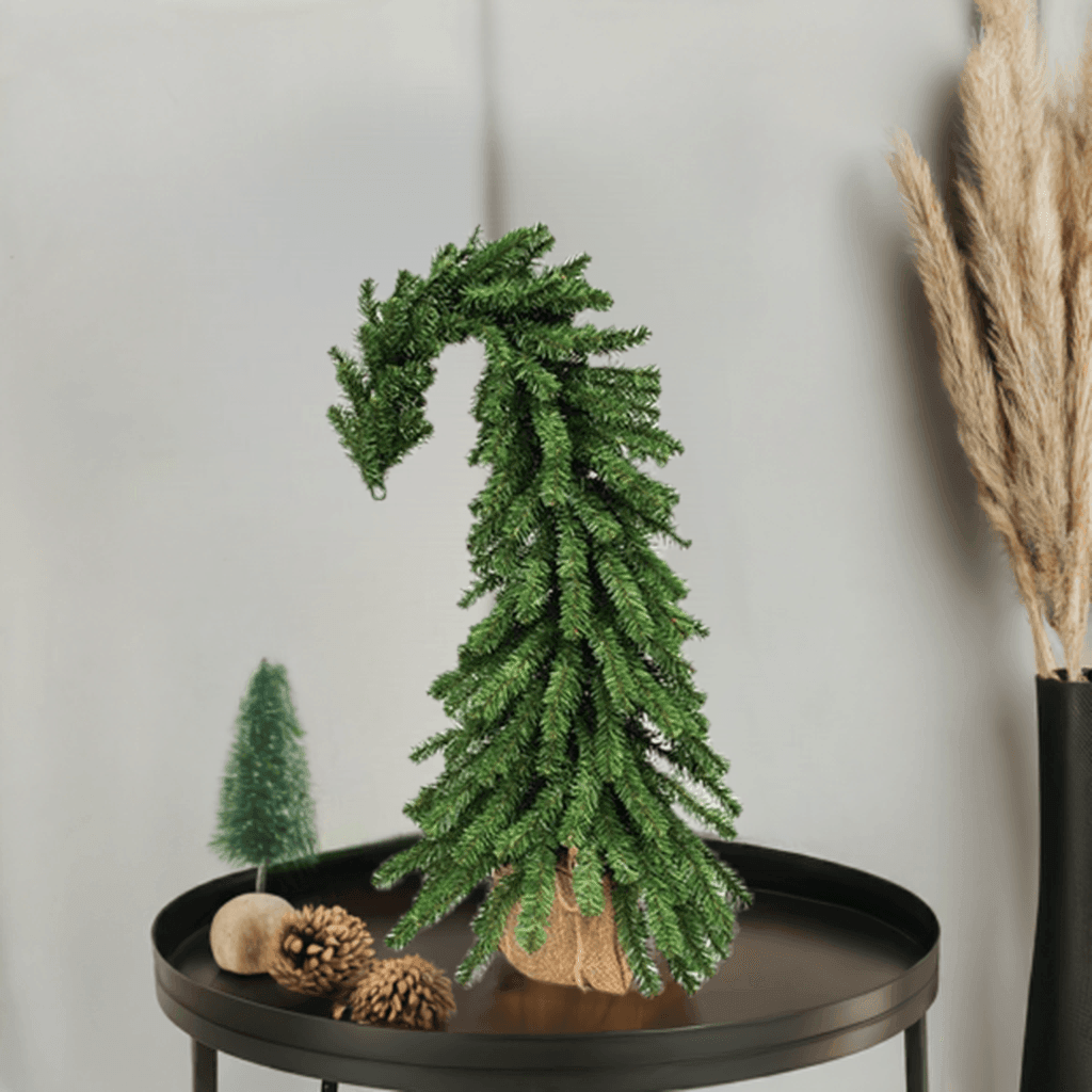 Bendable Alpine Tree w/Burlap Base, 3feet Christmas Whoville Grinch Tree - The Fox Decor