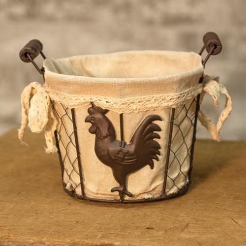 Rooster Wire Basket - The Fox Decor