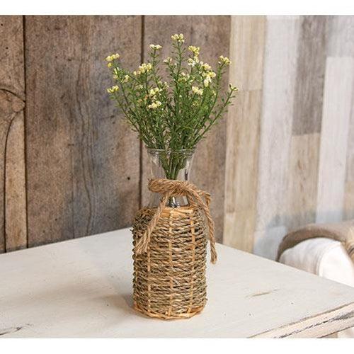 Willow Wrapped Glass Bottle - 8 - The Fox Decor