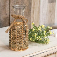 Thumbnail for Willow Wrapped Glass Bottle - 8 - The Fox Decor