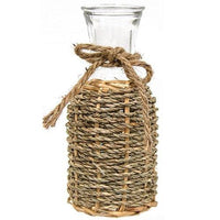 Thumbnail for Willow Wrapped Glass Bottle - 8 - The Fox Decor