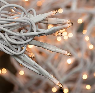 Twinkle Lights, White Cord, 140 ct