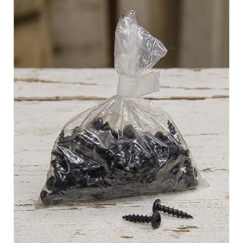 100 Pkg Black Screws- #6 Phillips Round Head- 5 8 - The Fox Decor