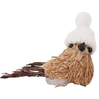 Thumbnail for Sisal Bird w White Hat Ornament - The Fox Decor