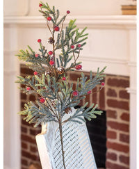 Thumbnail for Mountain Pine w/ Berries Spray 29in - The Fox Decor