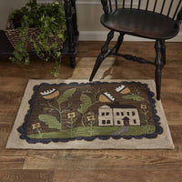 Thumbnail for Whimsey Cottage Hooked Rug 2'x3' - The Fox Decor