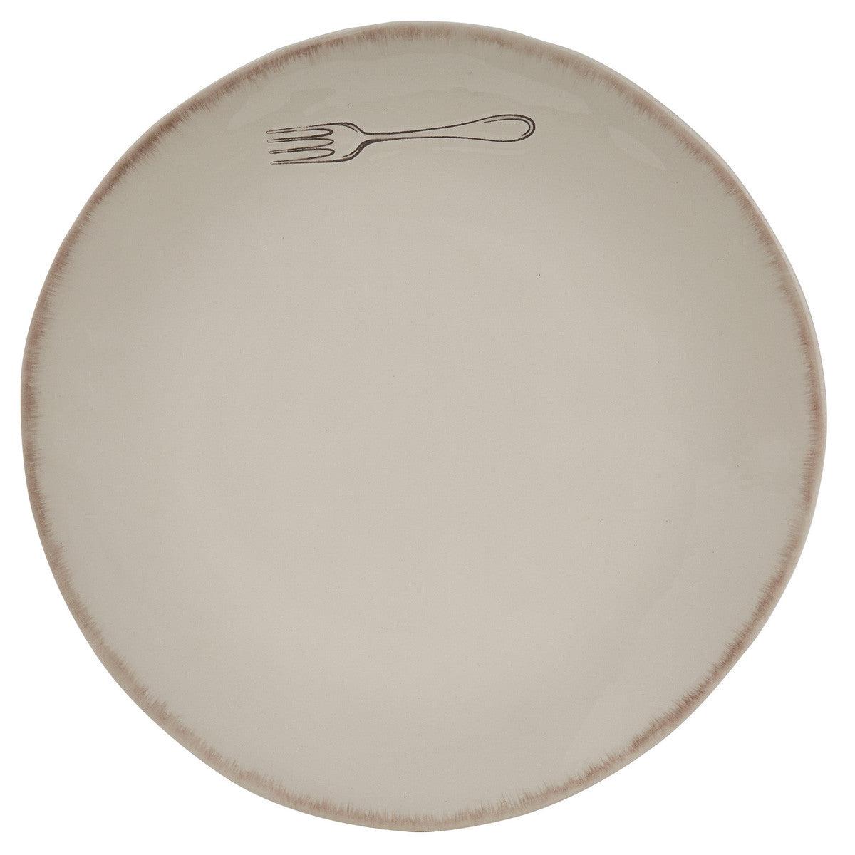 Villager Salad Plates - Cream w/Fork Set of 4 Park Designs - The Fox Decor