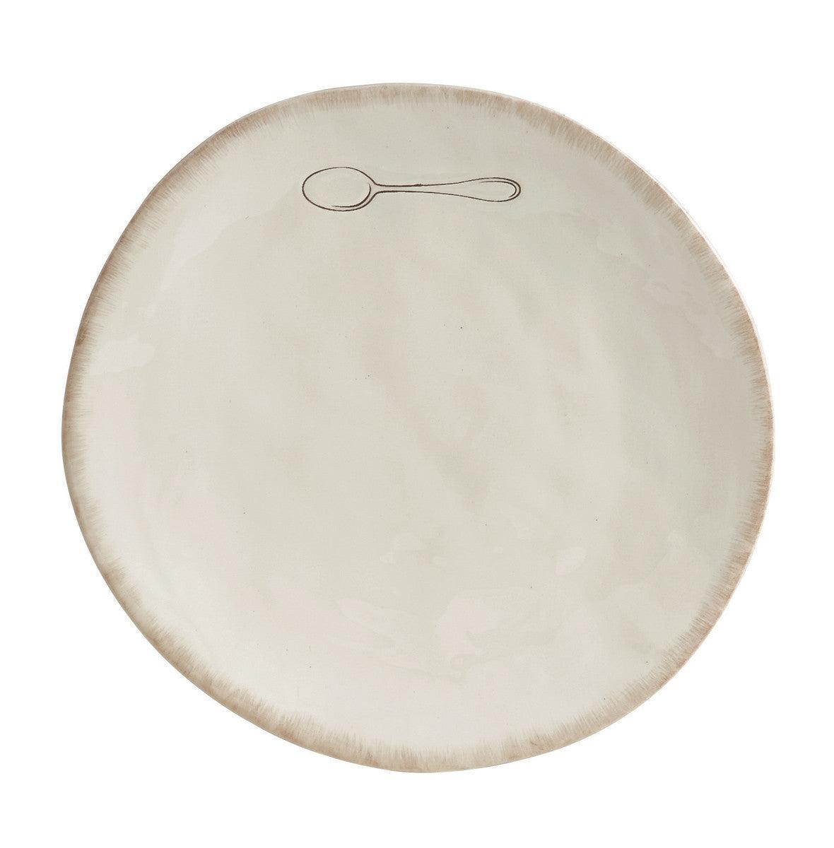 Villager Salad Plates - Cream w/Spoon Set of 4 Park Designs - The Fox Decor