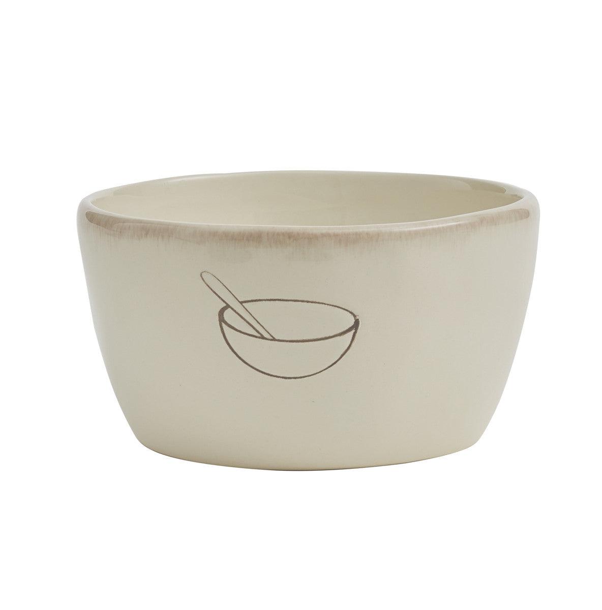 Villager Cereal Bowls - Cream w/Bowl Set of 4 Park Designs - The Fox Decor
