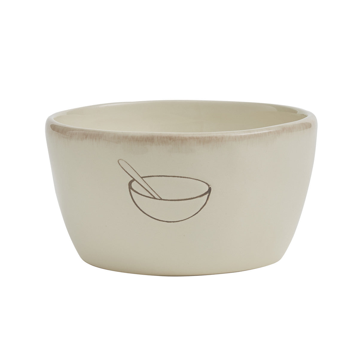 Villager Cereal Bowls - Cream w/Bowl Set of 4 Park Designs
