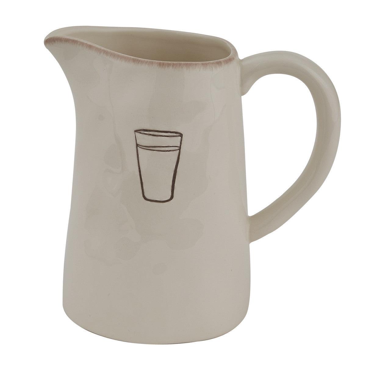 Villager Pitcher - Cream Park Designs - The Fox Decor
