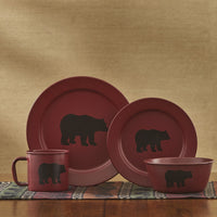 Thumbnail for Linville Enamel Bear Dinner Plates - Set of 4 Park Designs