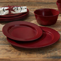 Thumbnail for Linville Enamel Dinner Plates - Red Set of 4 Park Designs - The Fox Decor