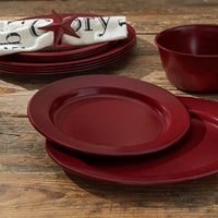 Thumbnail for Linville Enamel Salad Plates - Red Set of 4 Park Designs