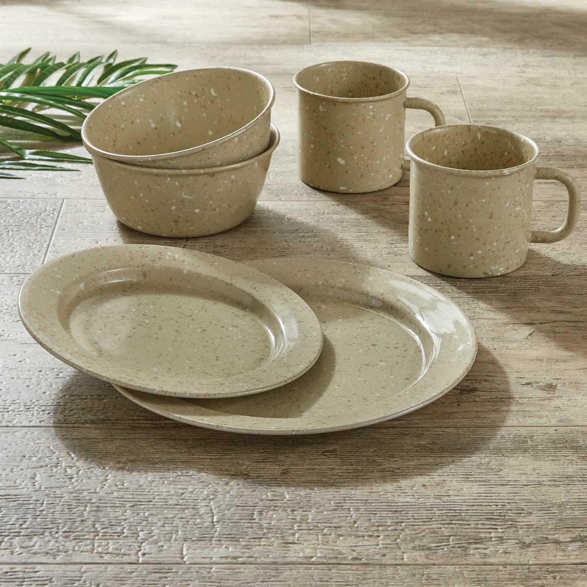 Granite Enamelware Sandstone - Mugs Set of 4 Park Designs - The Fox Decor