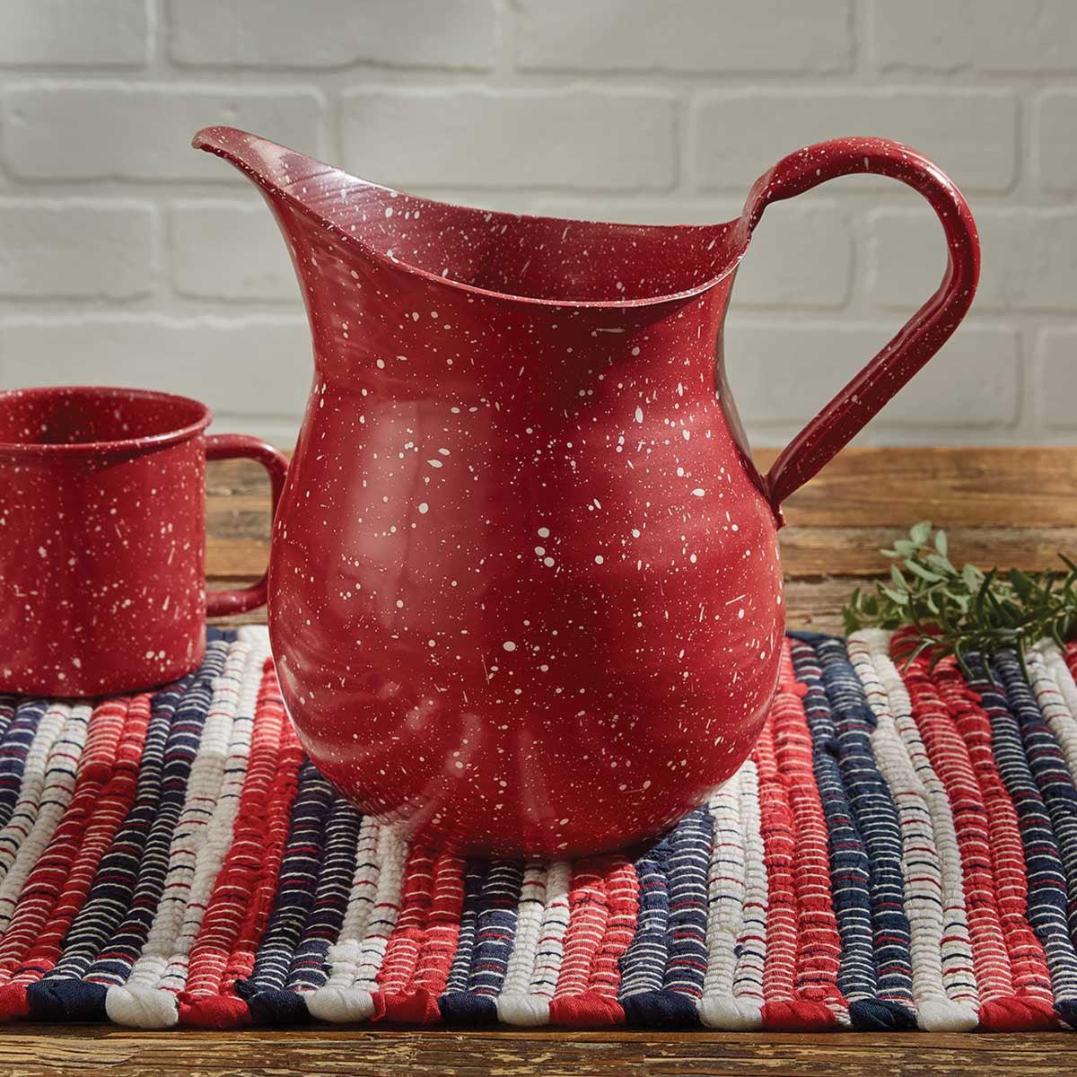 Granite Enamelware Red - Pitcher Park Designs - The Fox Decor