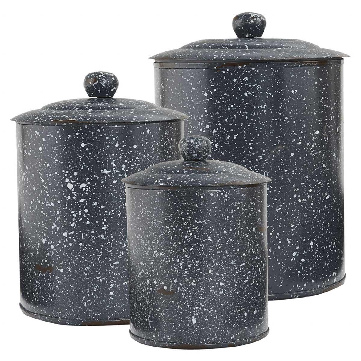 Granite Enamelware Gray - Canister Set Park Designs - The Fox Decor