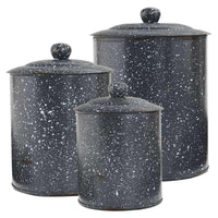 Thumbnail for Granite Enamelware Gray - Canister Set Park Designs