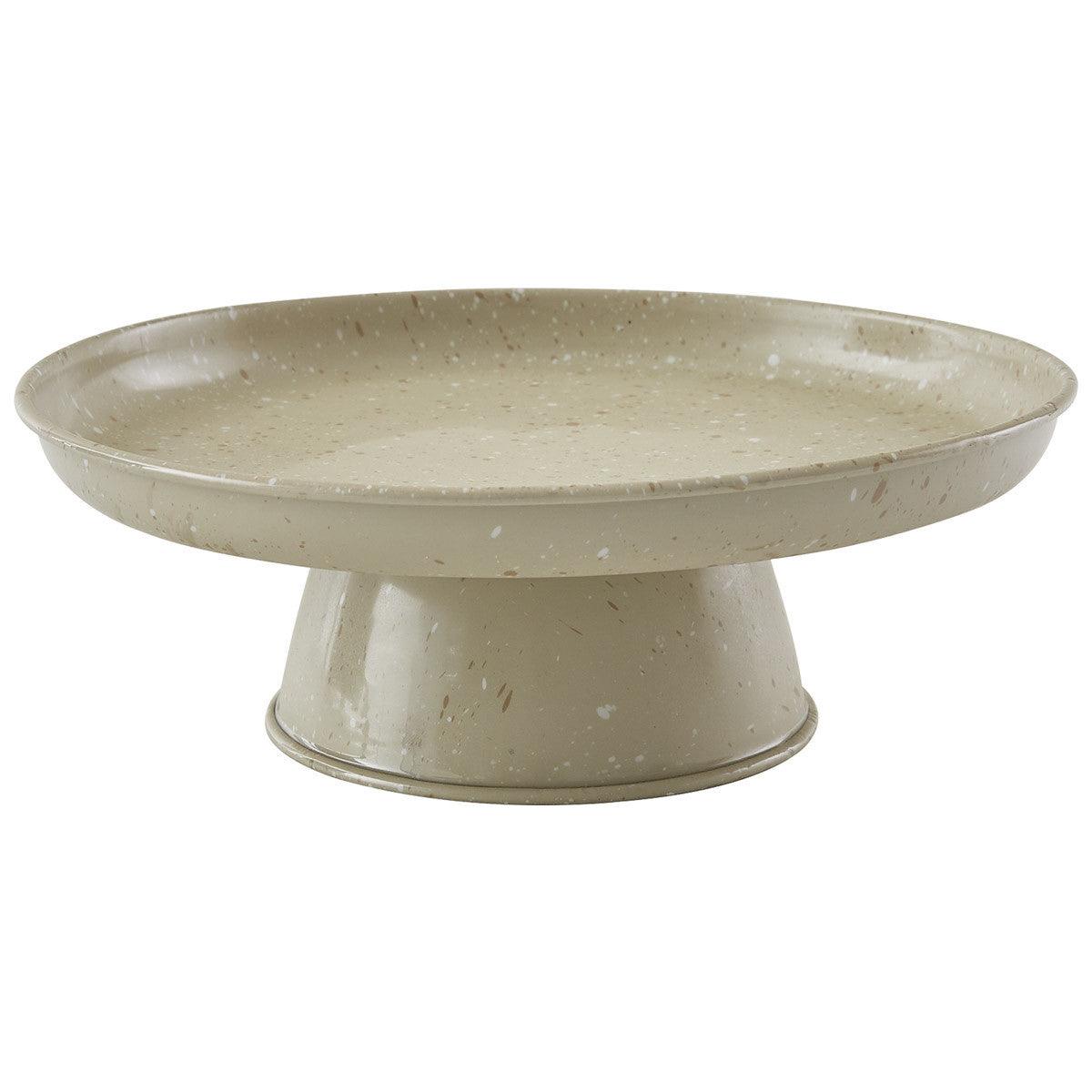 Granite Enamelware Sandstone - Cake Pedestal Park Designs - The Fox Decor