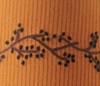 Thumbnail for Primitive Ticking Mustard Mustard Lampshade 0D236204E - The Fox Decor