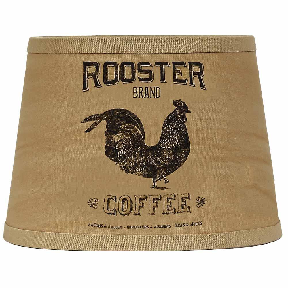Tea Dyed Rooster Brand 10" Lampshade 0DBJ0013 - The Fox Decor