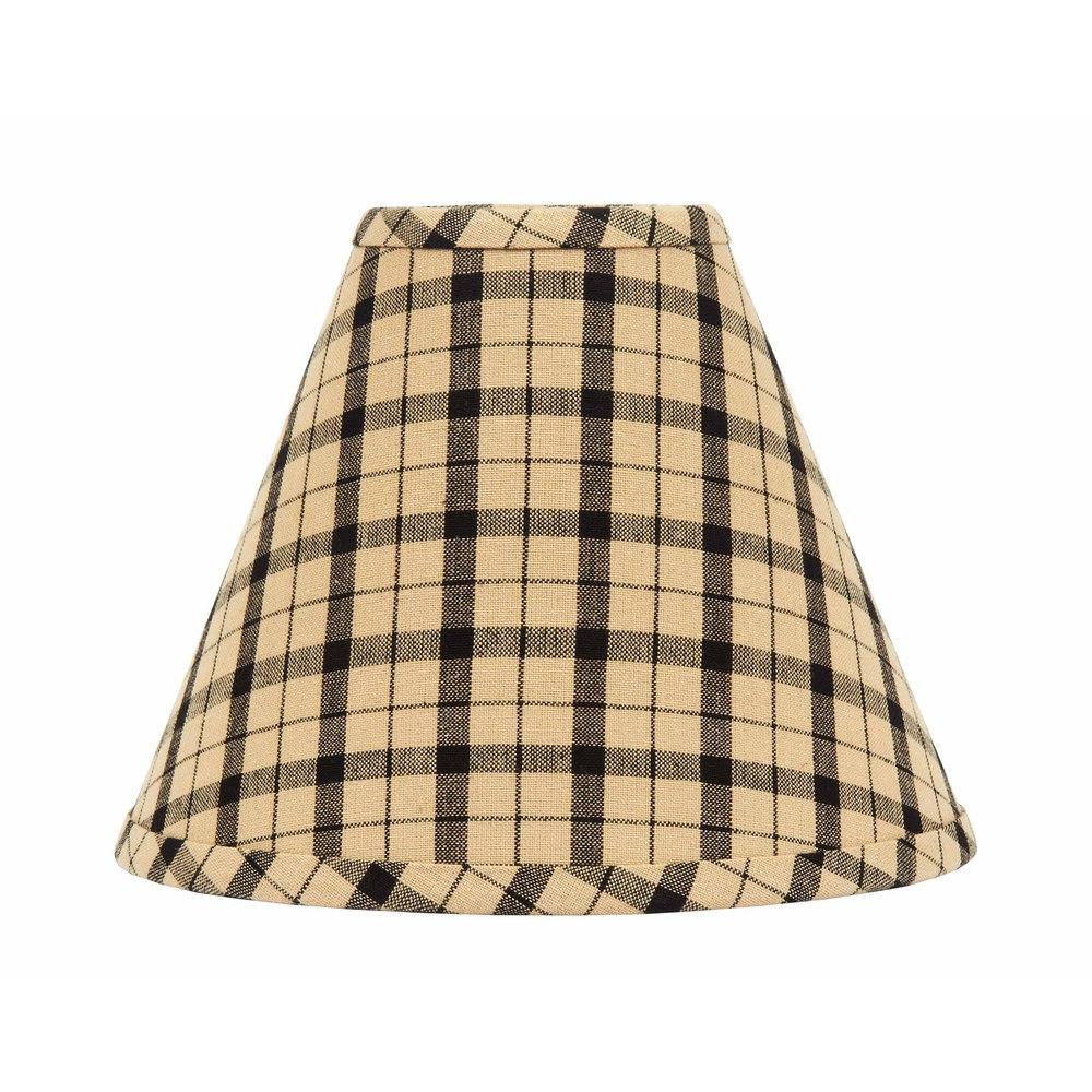 Black Nutmeg Salem Check Black 10" Lampshade 0R120011 - The Fox Decor