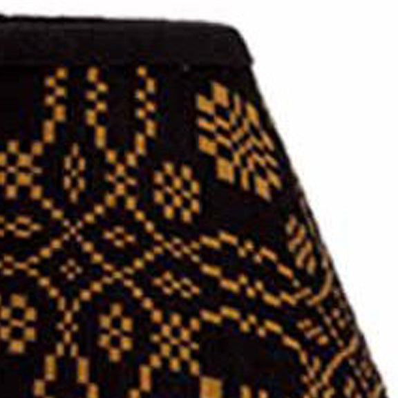 Black Mustard Lovers Knot Jacquard 10" Lampshade 0R130011 - The Fox Decor