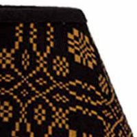 Black Mustard Lovers Knot Jacquard 10