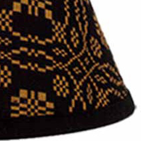 Black Mustard Lovers Knot Jacquard 10" Lampshade 0R130011 - The Fox Decor