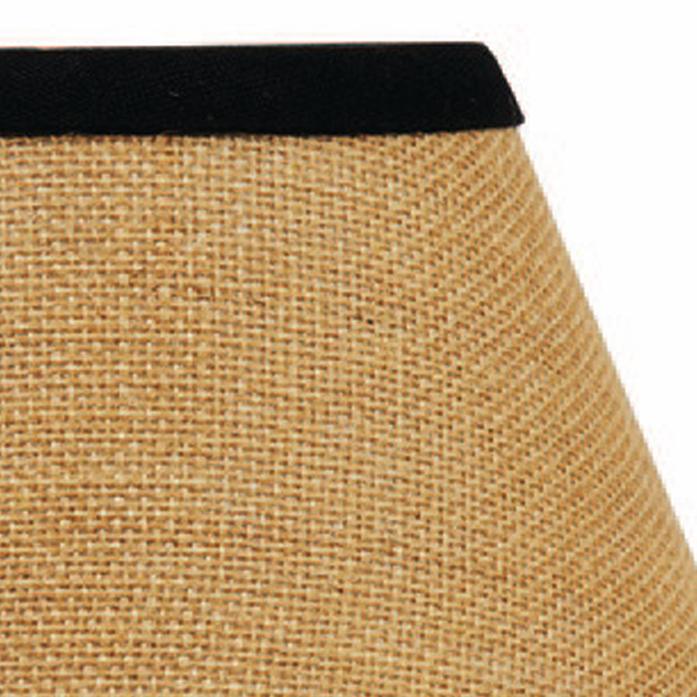 Black Wheat Burlap Stripe 10" Lampshade 0R190011 - The Fox Decor