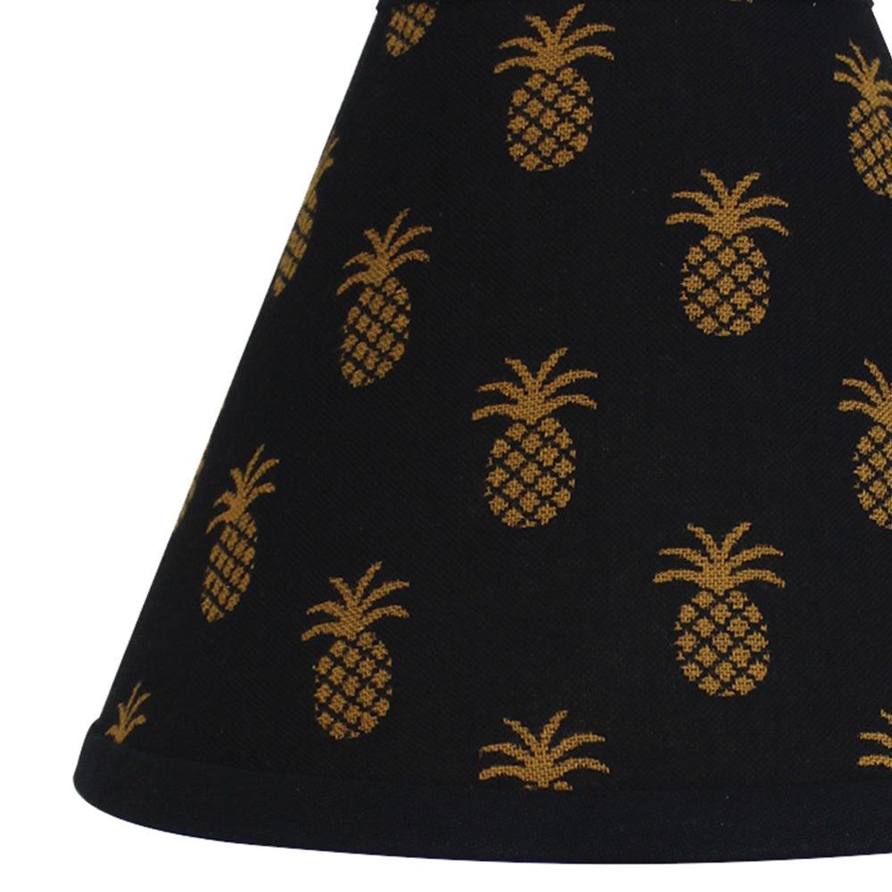 Pineapple Town - Black Lampshade 10 Inch Regular Clip 0R660011 - The Fox Decor