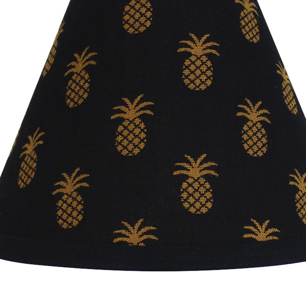 Pineapple Town - Black Lampshade 10 Inch Regular Clip 0R660011 - The Fox Decor