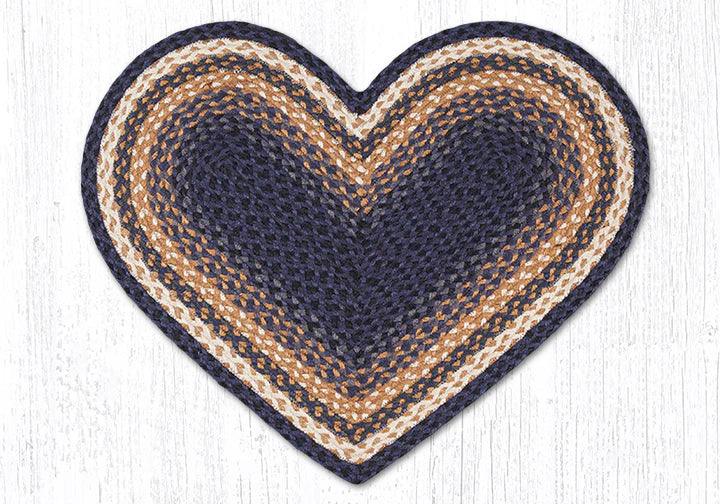 Light Blue/Dark Blue/Mustard Braided Area Rugs - Earth Rugs - The Fox Decor