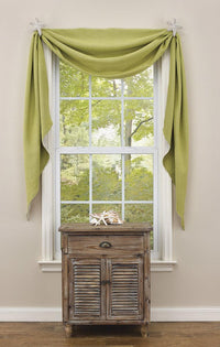 Crawford Lined Fishtail Swag - Aloe Set of 4 - Park Designs - The Fox Decor