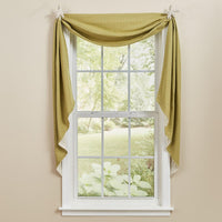 Crawford Lined Fishtail Swag - Aloe Set of 4 - Park Designs - The Fox Decor