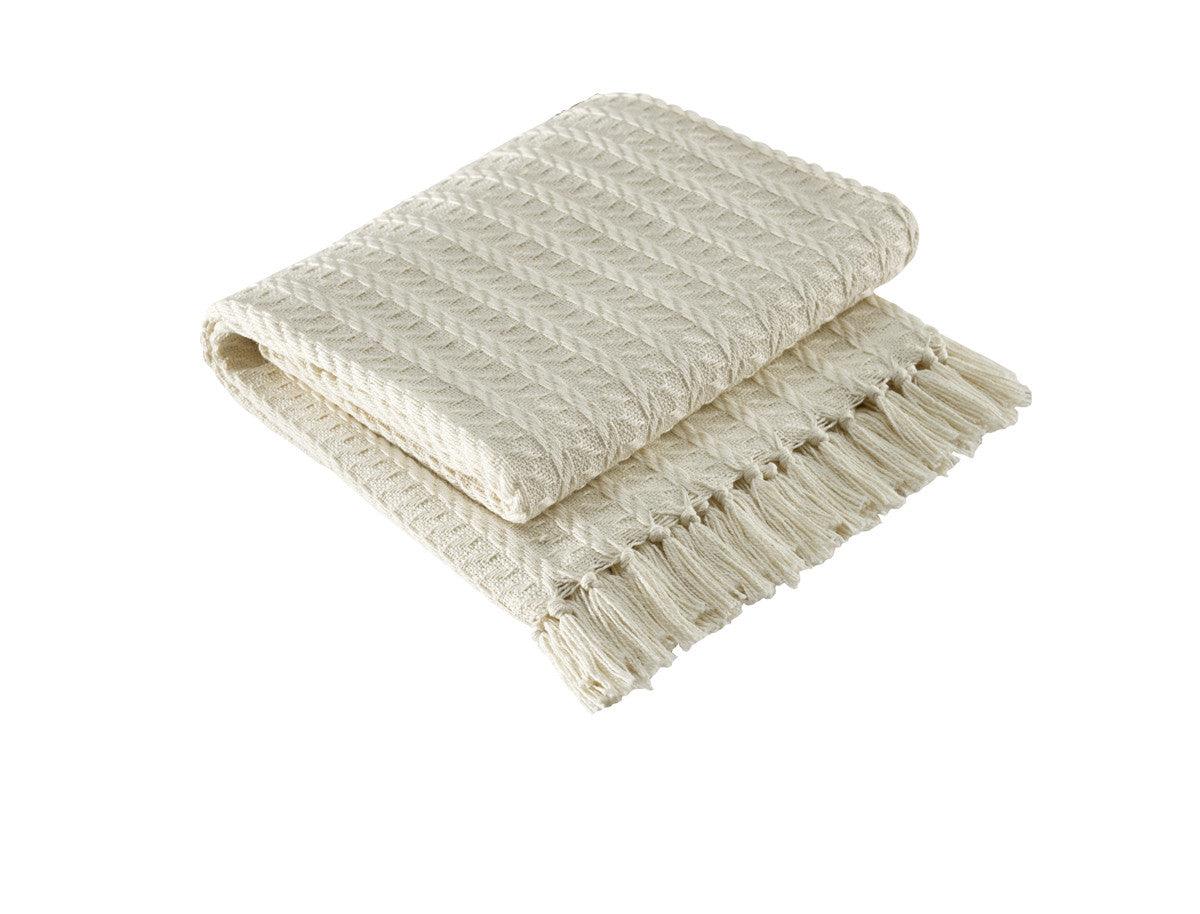 Cable Throw - Cream 50x60 Park Designs