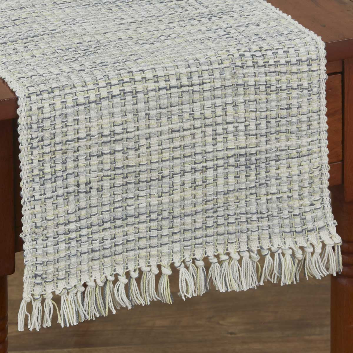 Basketweave Table Runners - Rain 54" Park Designs